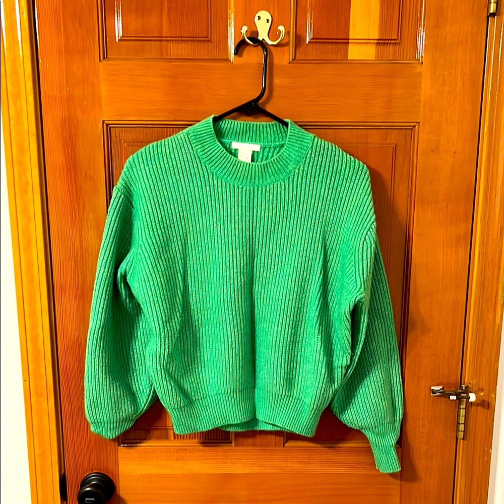 Green Ribbed Sweater